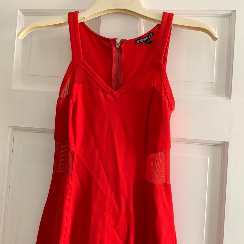 Express bodycon mesh dress